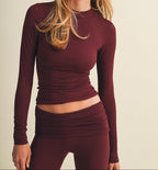 Deep Cherry Pant Set