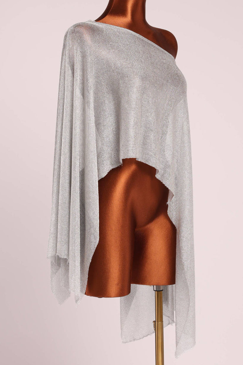 Soleil Top- Metallic Silver