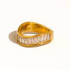 Calyxe CZ Baguette Band Ring