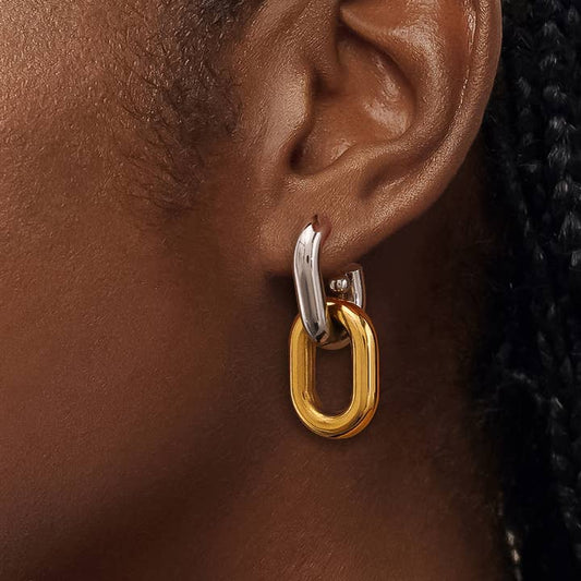 So Vintage Two Tone Earrings