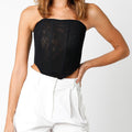 Jade Corset Top- Black