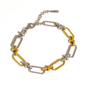 Matin Two Tone Chain Bracelet