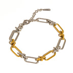 Matin Two Tone Chain Bracelet