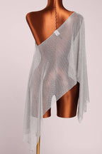 Soleil Top- Metallic Silver