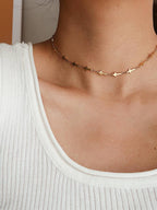 Dilara Cross Choker Necklace