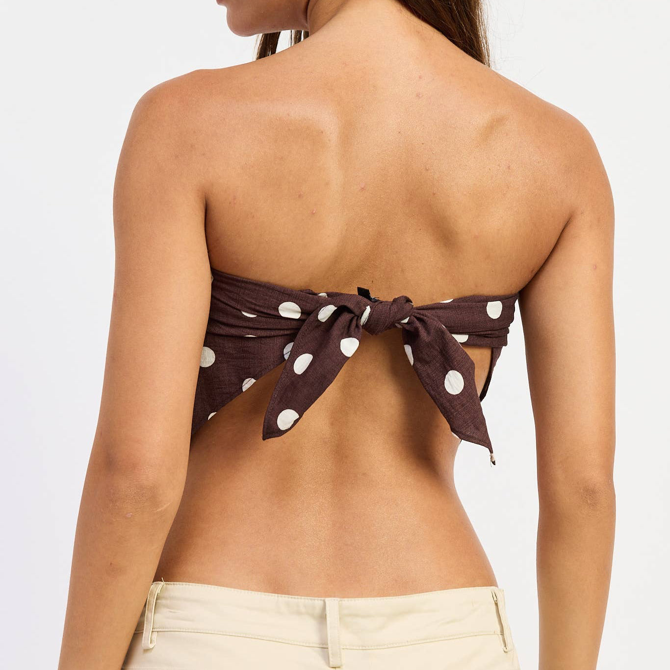 Polka Dot Scarf Top
