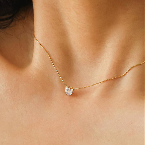 Bonnie Petite Heart CZ Necklace