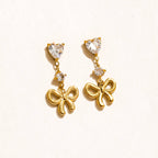 Clarette Bow Drop Earrings