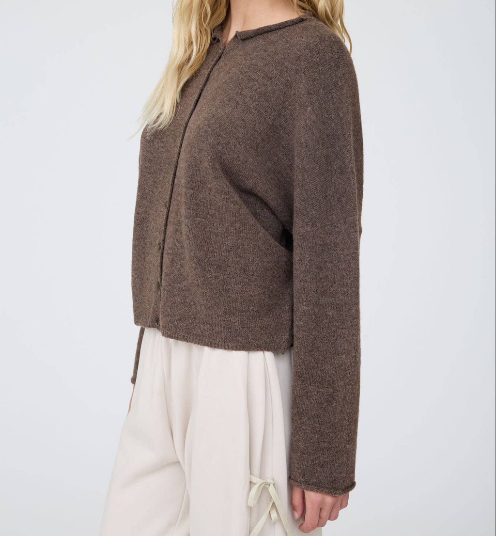 Cider Season Cardigan- Dark Brown