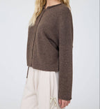 Cider Season Cardigan- Dark Brown
