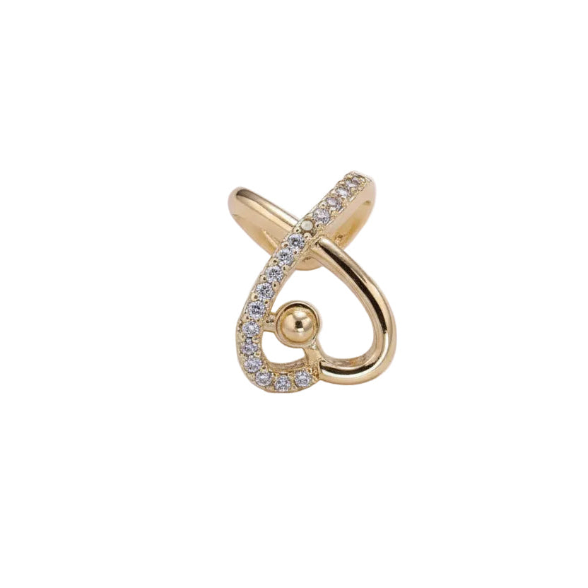 Spiral CZ Ear Cuff