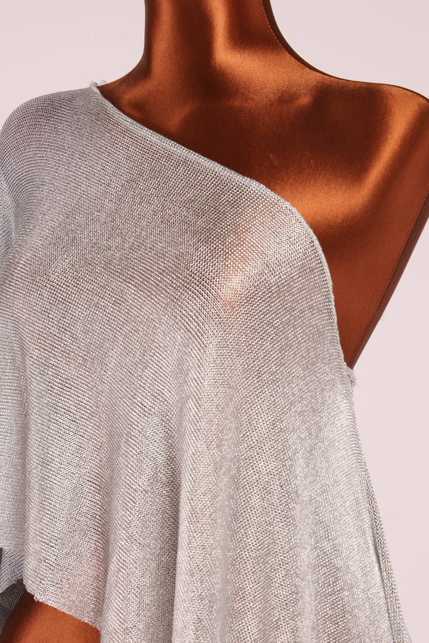 Soleil Top- Metallic Silver