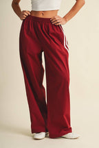 Cherry Cola Lace Trim Pants