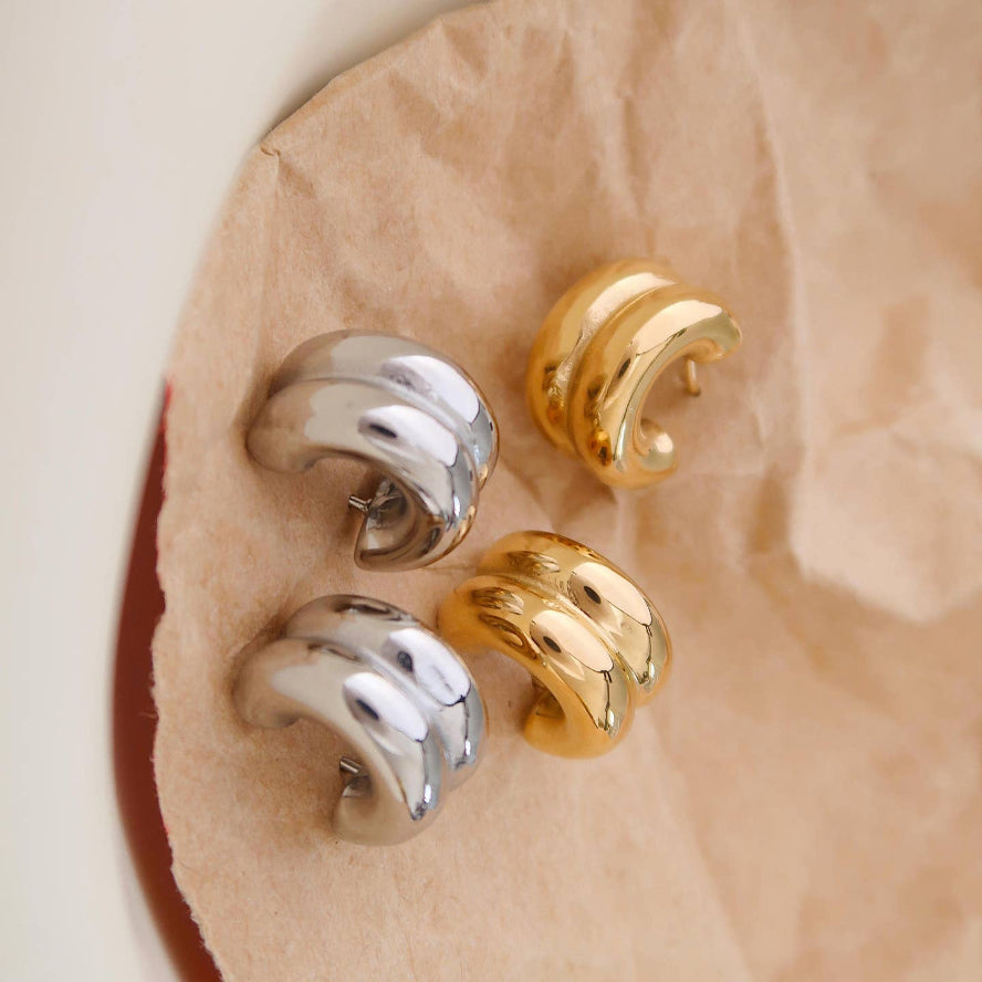 Barely There Hoops- Silver