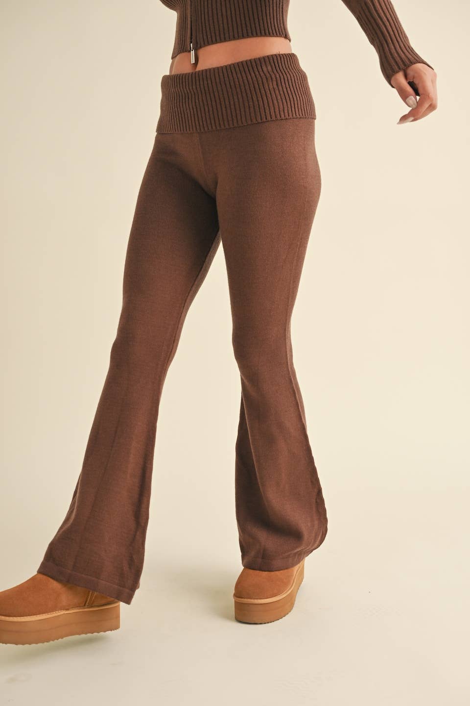 Cinnamon Foldover Pants
