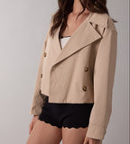 Staple Crop Trench Coat