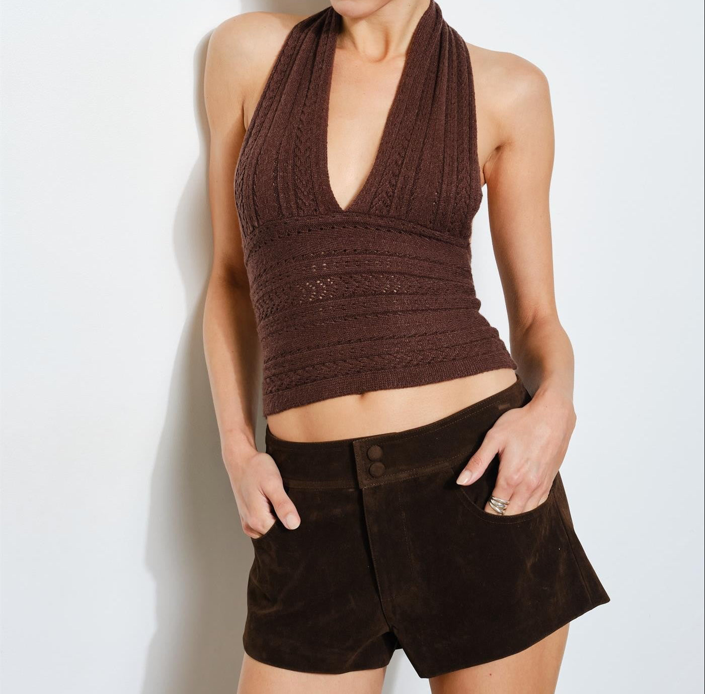 Maui Halter Top- Chocolate