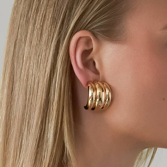 Layered Spiral Earring