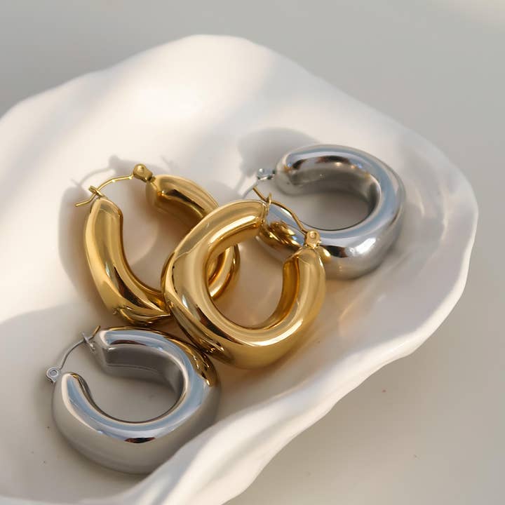 Hunter Earrings- Silver