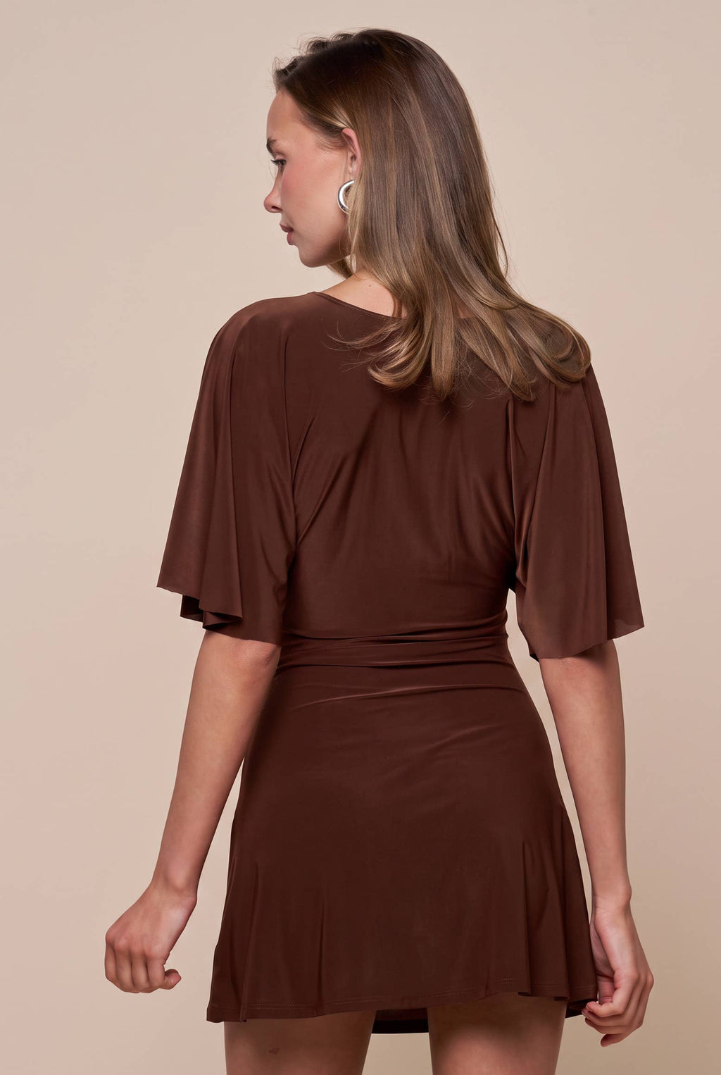 Fall For You Mini Dress- Brown