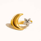 Star and Moon Ring