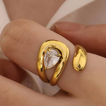 Glint Wrapped CZ Ring