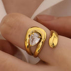 Glint Wrapped CZ Ring