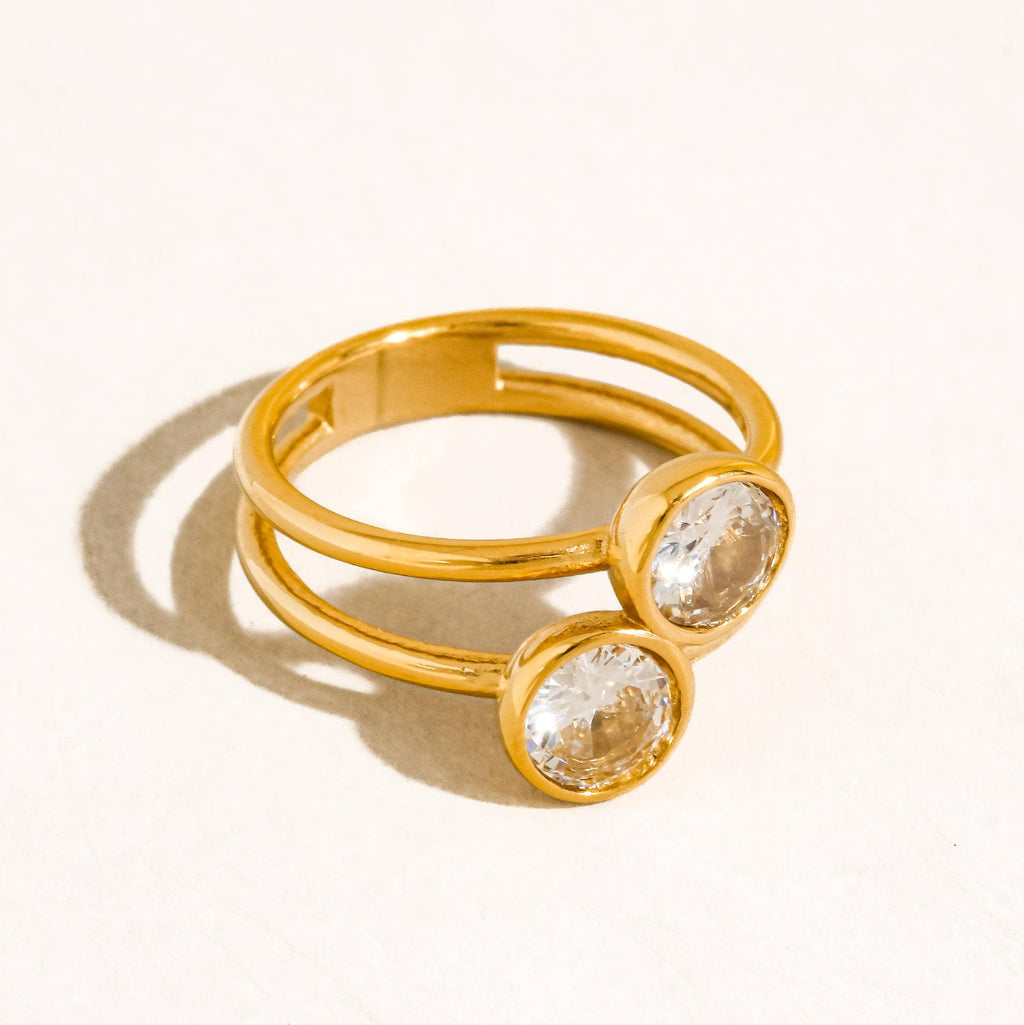 Hollis Double CZ Ring