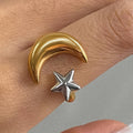 Star and Moon Ring