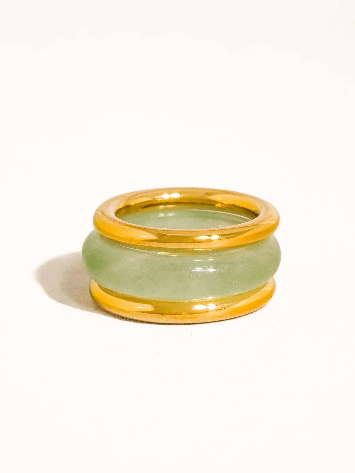 Moss Green Aventurine Stone Ring Set
