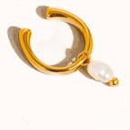 Talon Pearl Hoop Ear Cuff