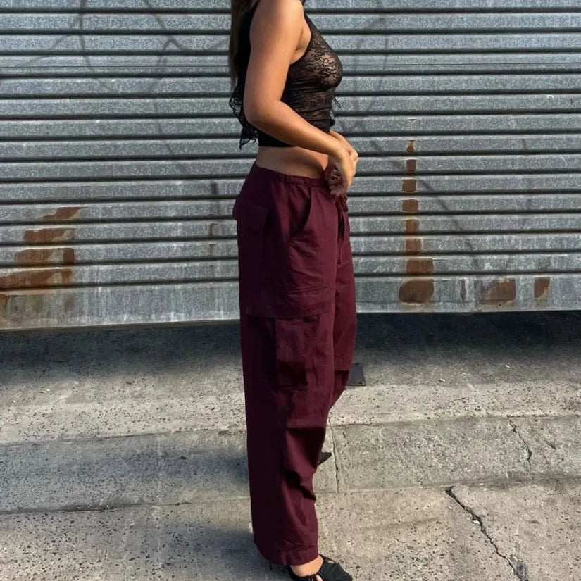 Lioness Burgundy Utility Pant