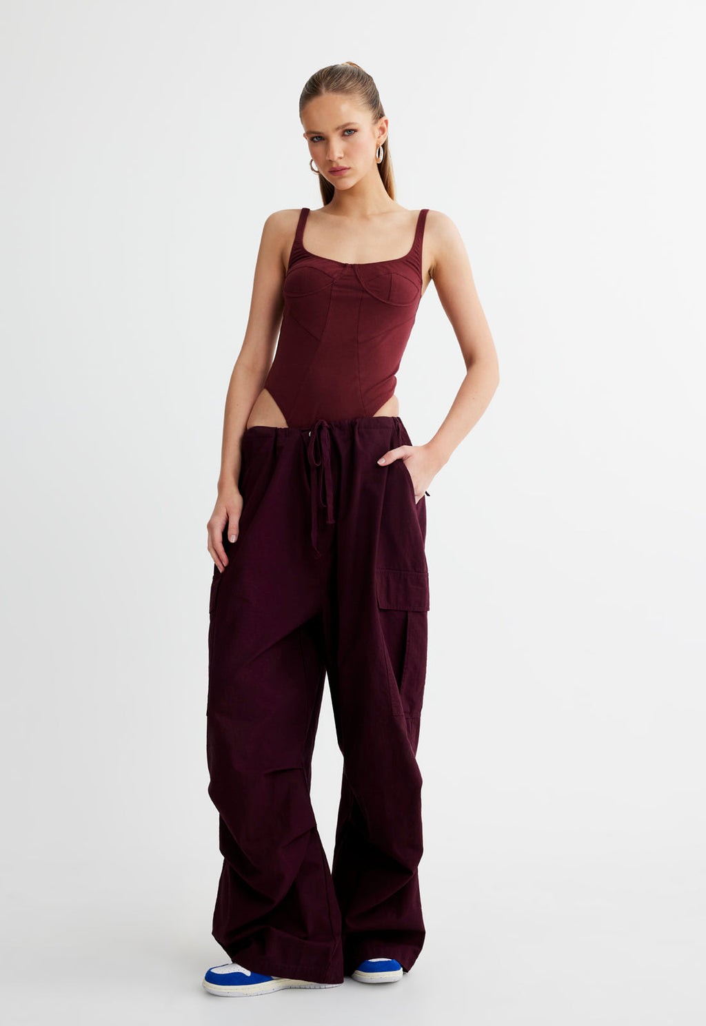 Lioness Burgundy Utility Pant