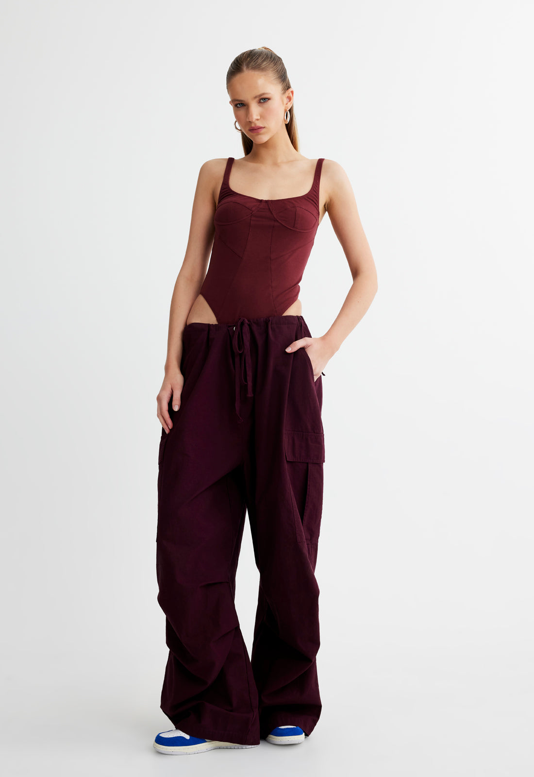 Lioness Burgundy Utility Pant