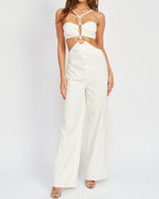 Prosecco Jumpsuit- White