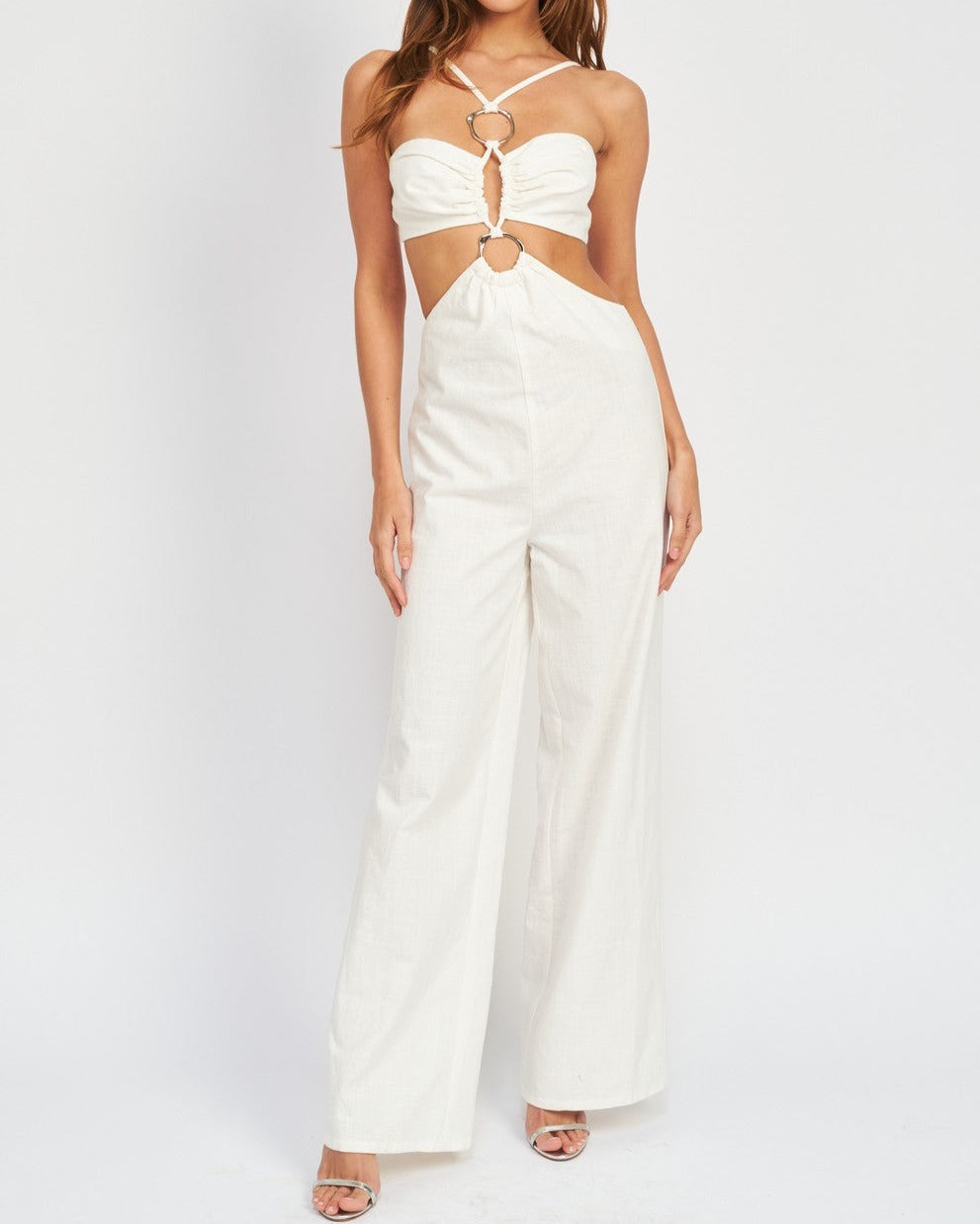 Prosecco Jumpsuit- White