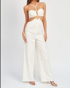 Prosecco Jumpsuit- White