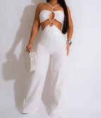 Prosecco Jumpsuit- White